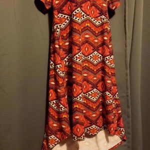 Lularoe mid-calf red dress